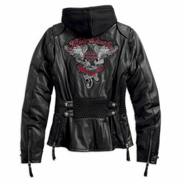 Harley Davison Women's Amelia 3 in 1 leather2xl